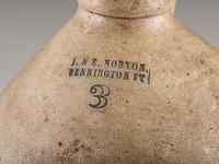 A J and E Norton Cobalt Decorated Stoneware Three-Gallon Jug