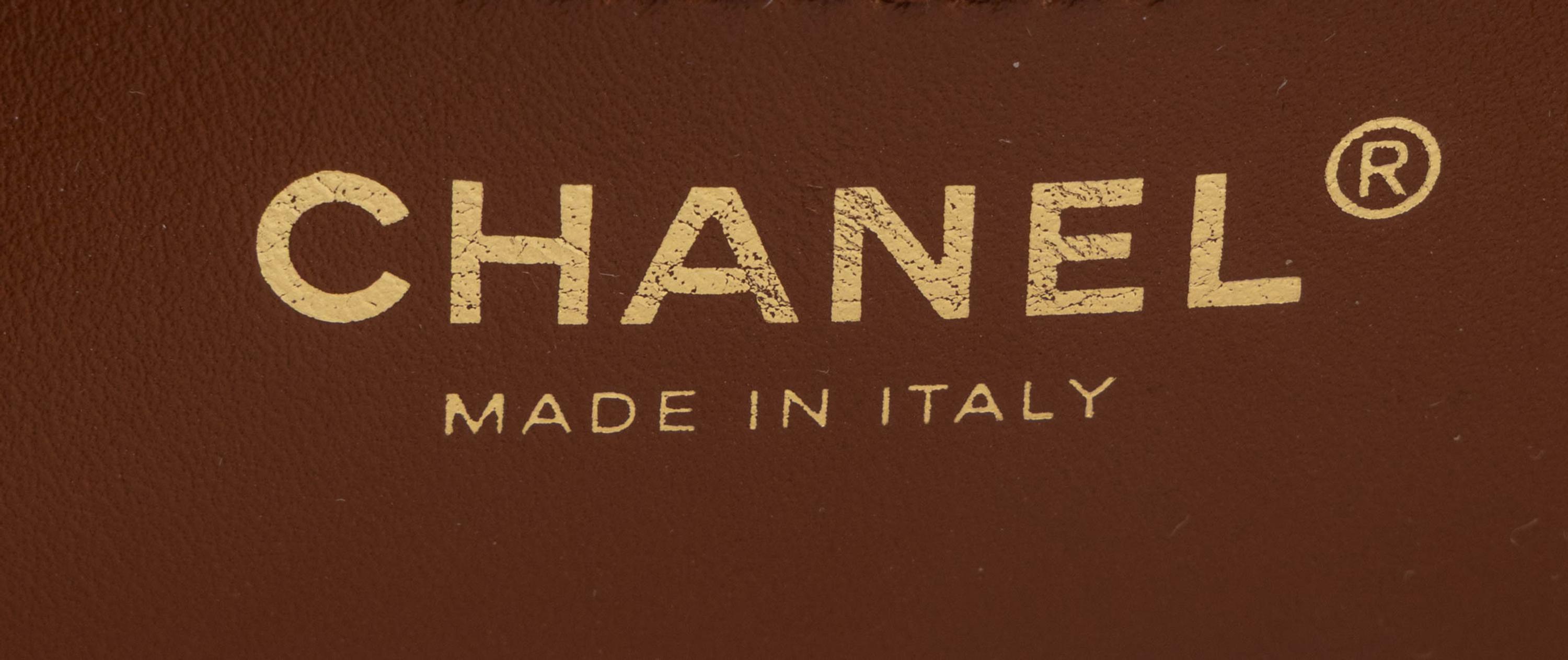 Chanel, Mini 22 Bucket Bag in Brown Leather