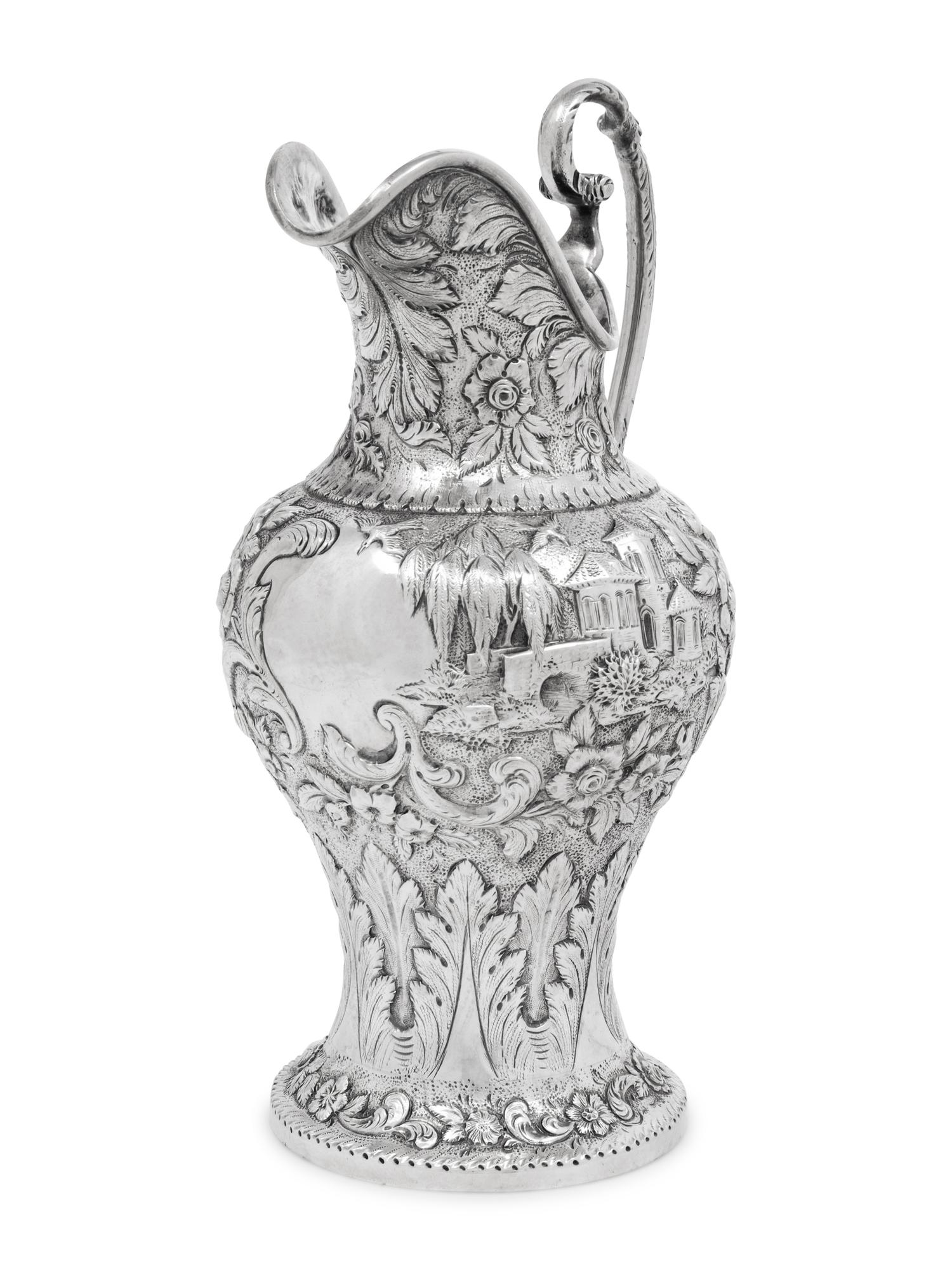 An S. Kirk & Son Silver 'Castle' Pitcher