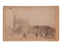 [EARLY PHOTOGRAPHY]. 7 photographs documenting the Savannah Fire of 1889 by J.N. Wilson.