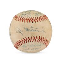 A 1957 San Diego Padres Team Signed Autograph Baseball