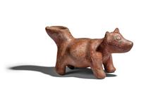 A Colima Effigy Dog Vessel