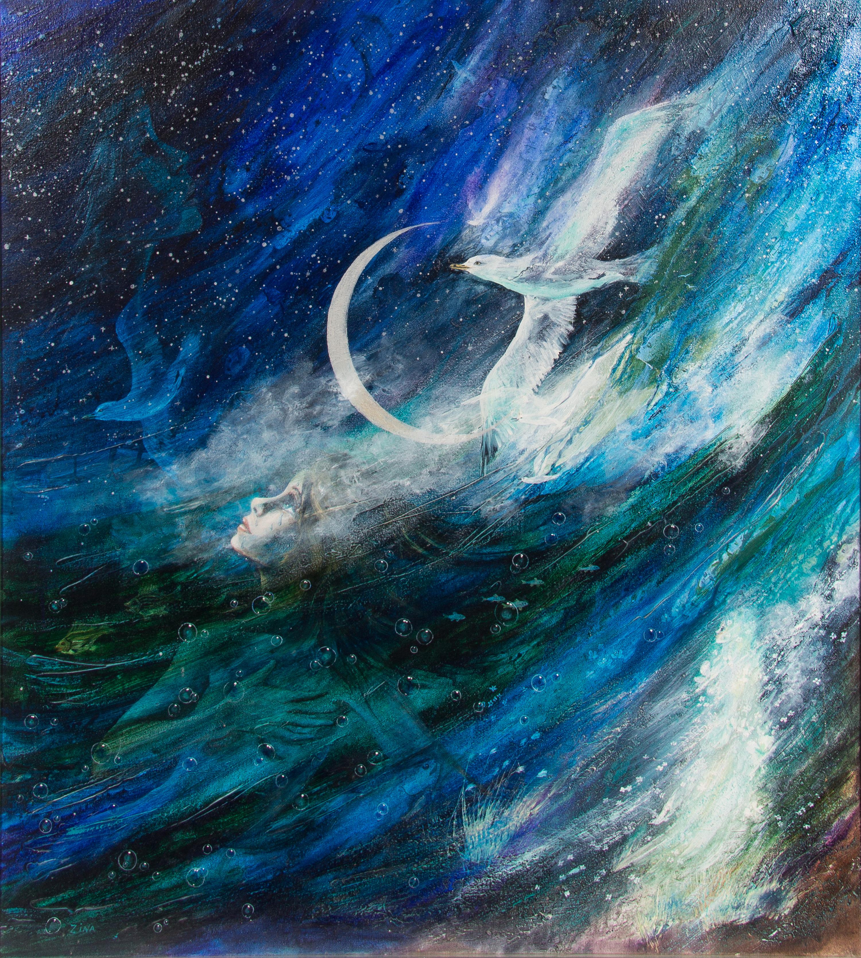 Artist Unknown, (20th century), Bird and Moon