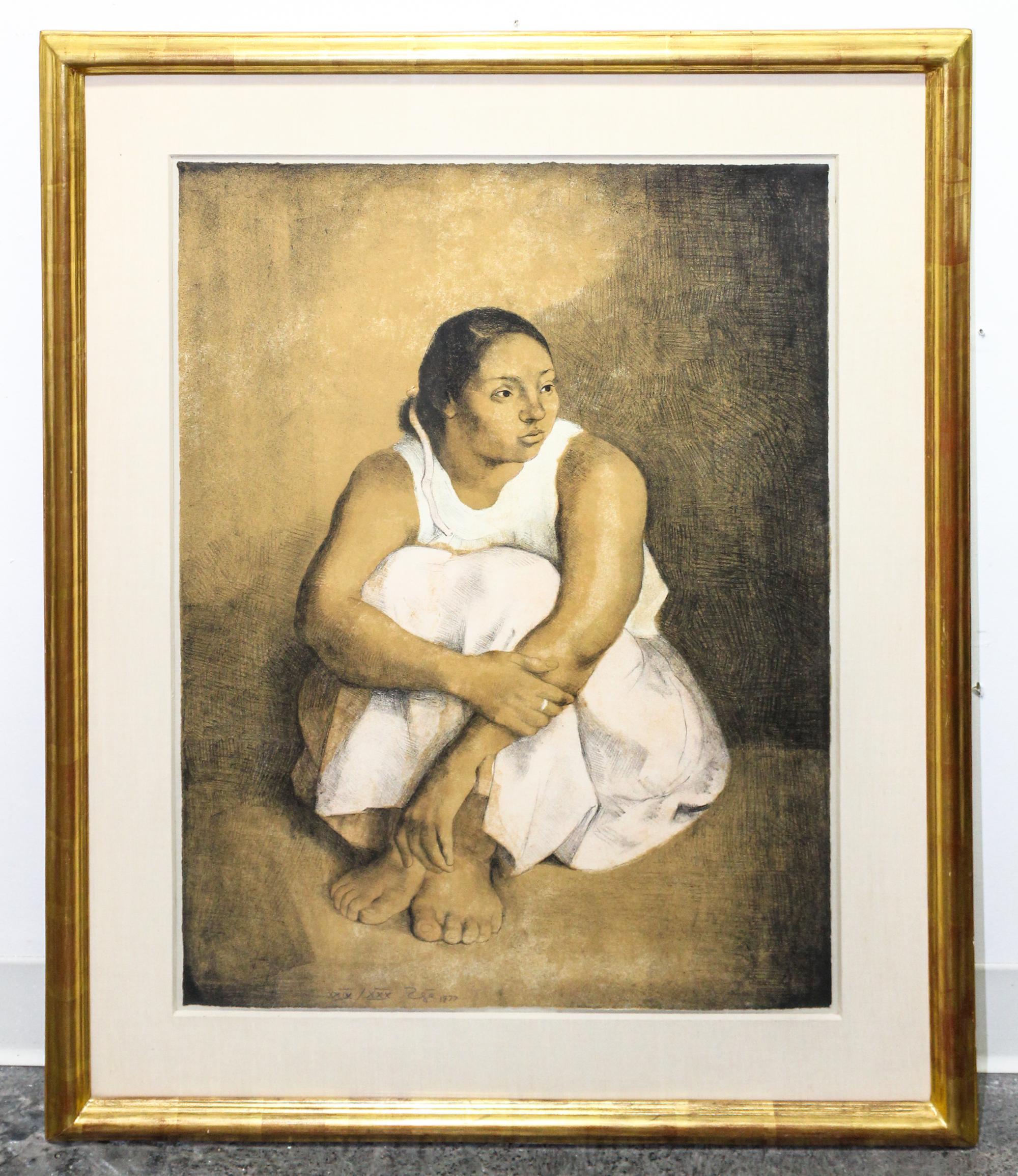 Francisco Zuniga, (Mexican, 1912-1998), Seated Woman, 1977