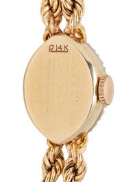 GENÈVE, YELLOW GOLD AND DIAMOND WATCH