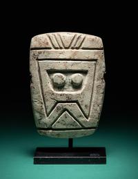A Valdivian Limestone Anthropomorphic Figure