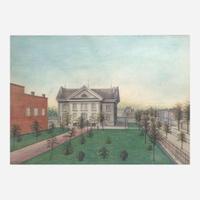 American School 19th century View of the Girard Avenue Meeting House, circa 1871