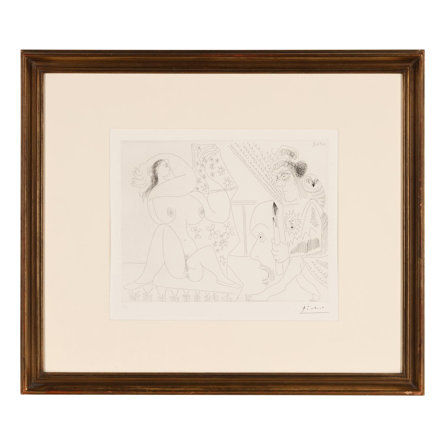 Pablo Picasso (Spanish, 1881–1973) — Peintre et modèle (from 156 Series ), 1970