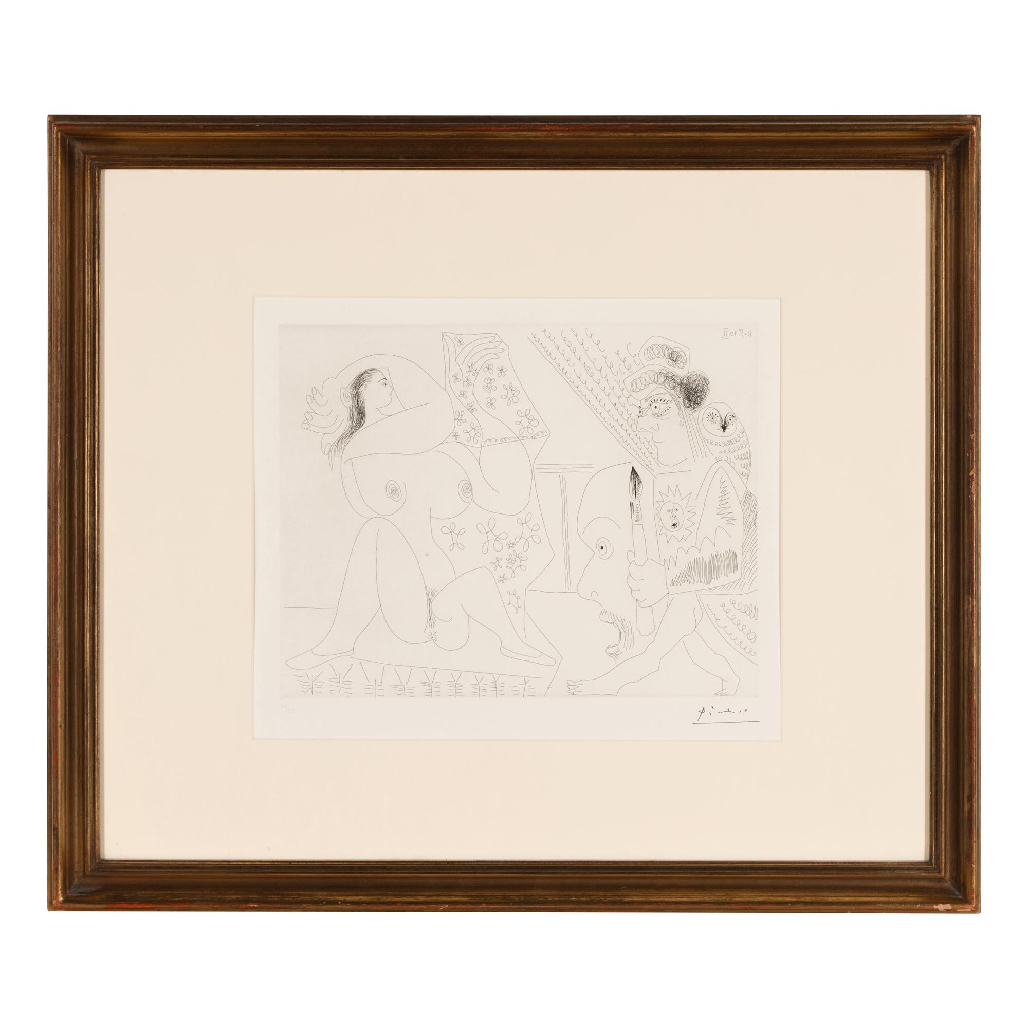 Pablo Picasso (Spanish, 1881–1973) — Peintre et modèle (from 156 Series ), 1970