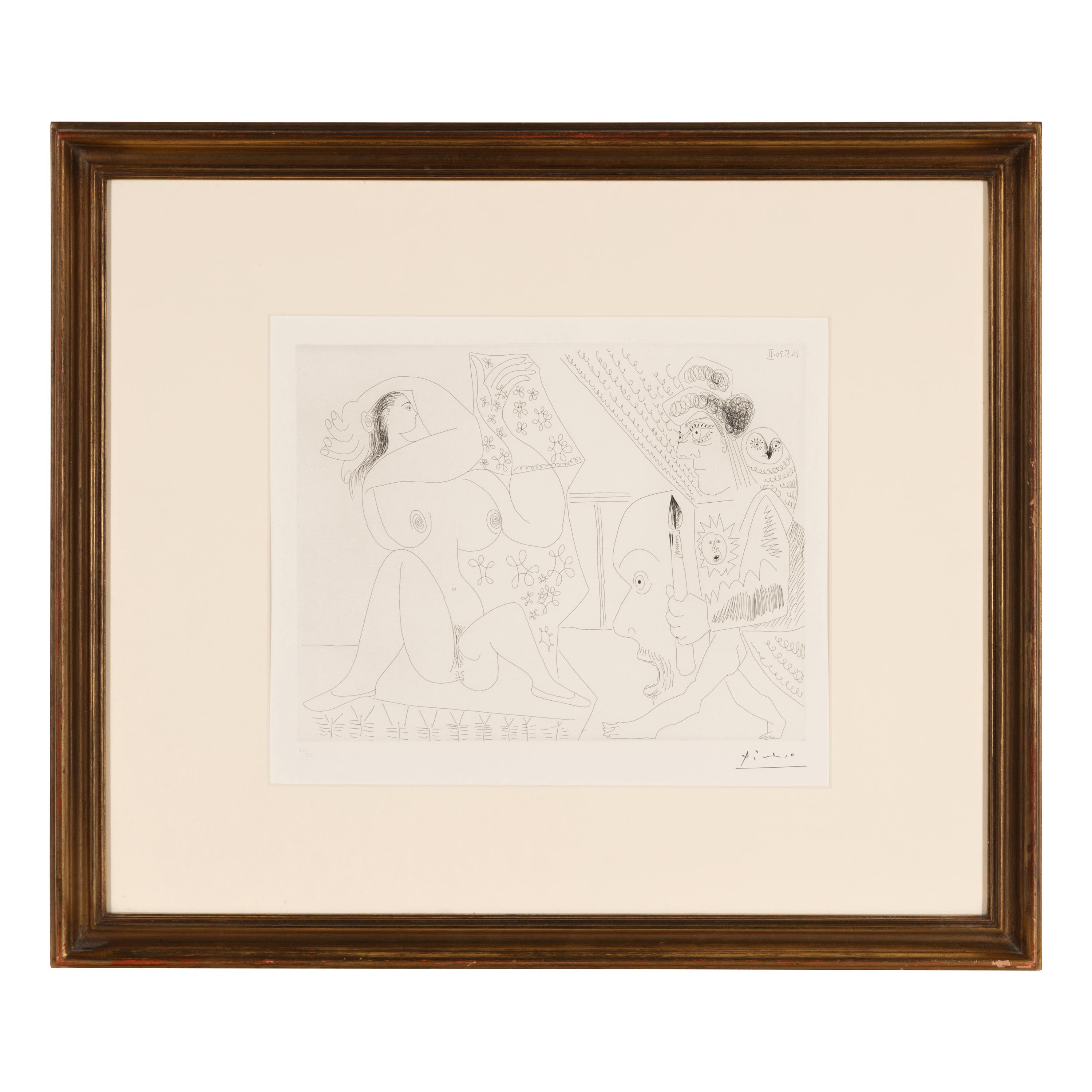 Pablo Picasso (Spanish, 1881–1973) — Peintre et modèle (from 156 Series ), 1970