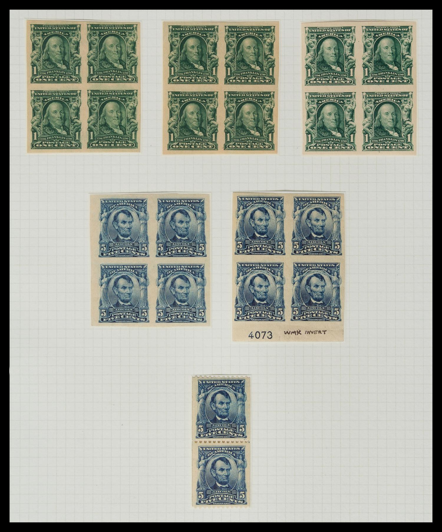 A Collection of United States Regular Issue Stamps — 1902-1912