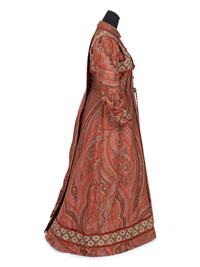 Paisley Shawl House Dress with Watteau Pleat, c.1890