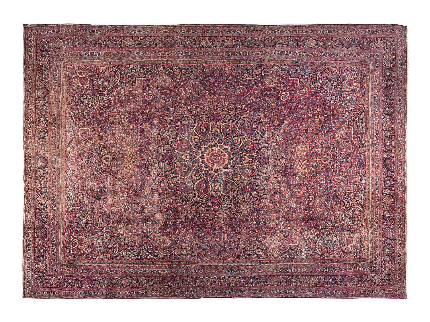 A Meshed Wool Rug