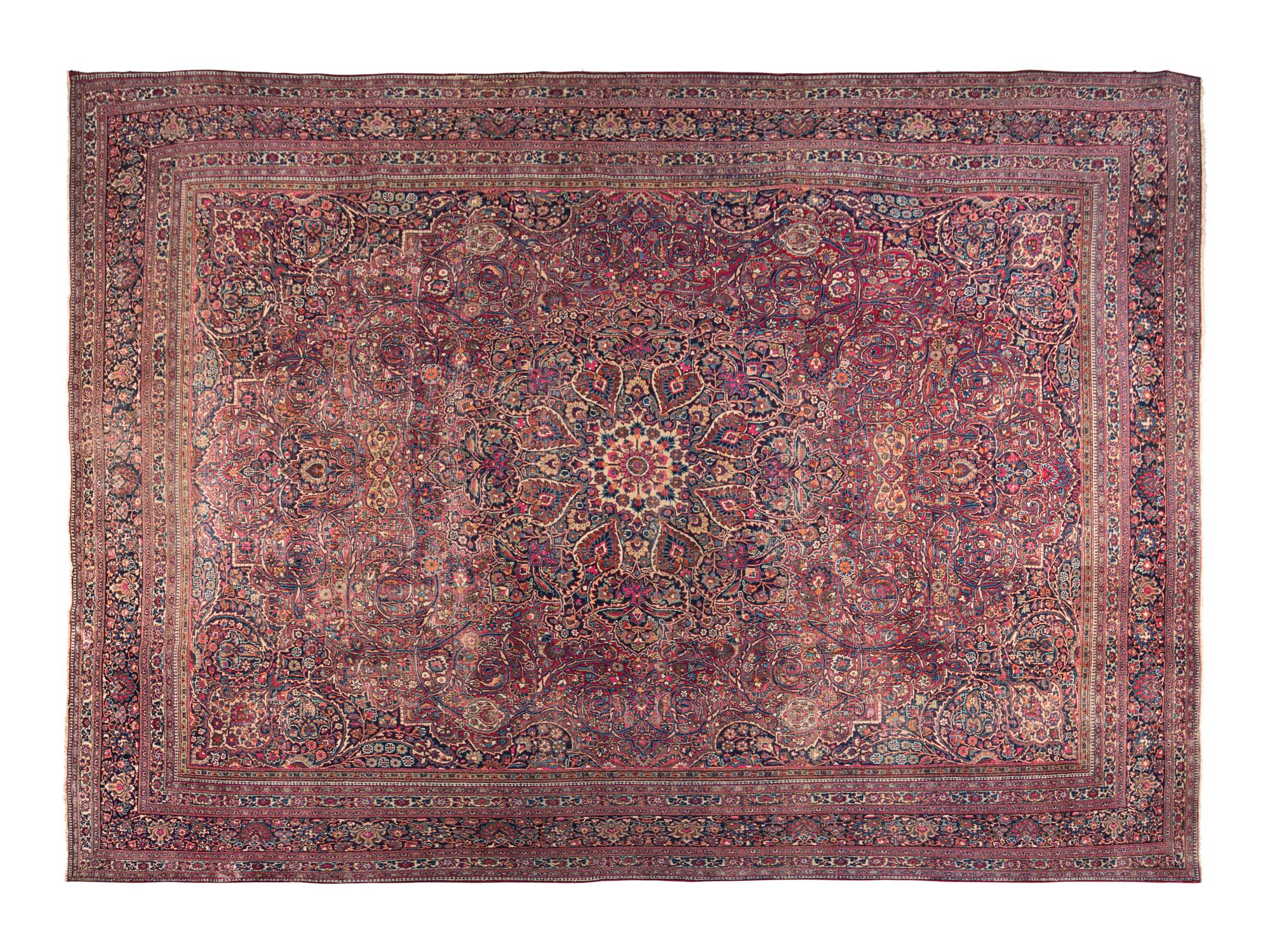 A Meshed Wool Rug