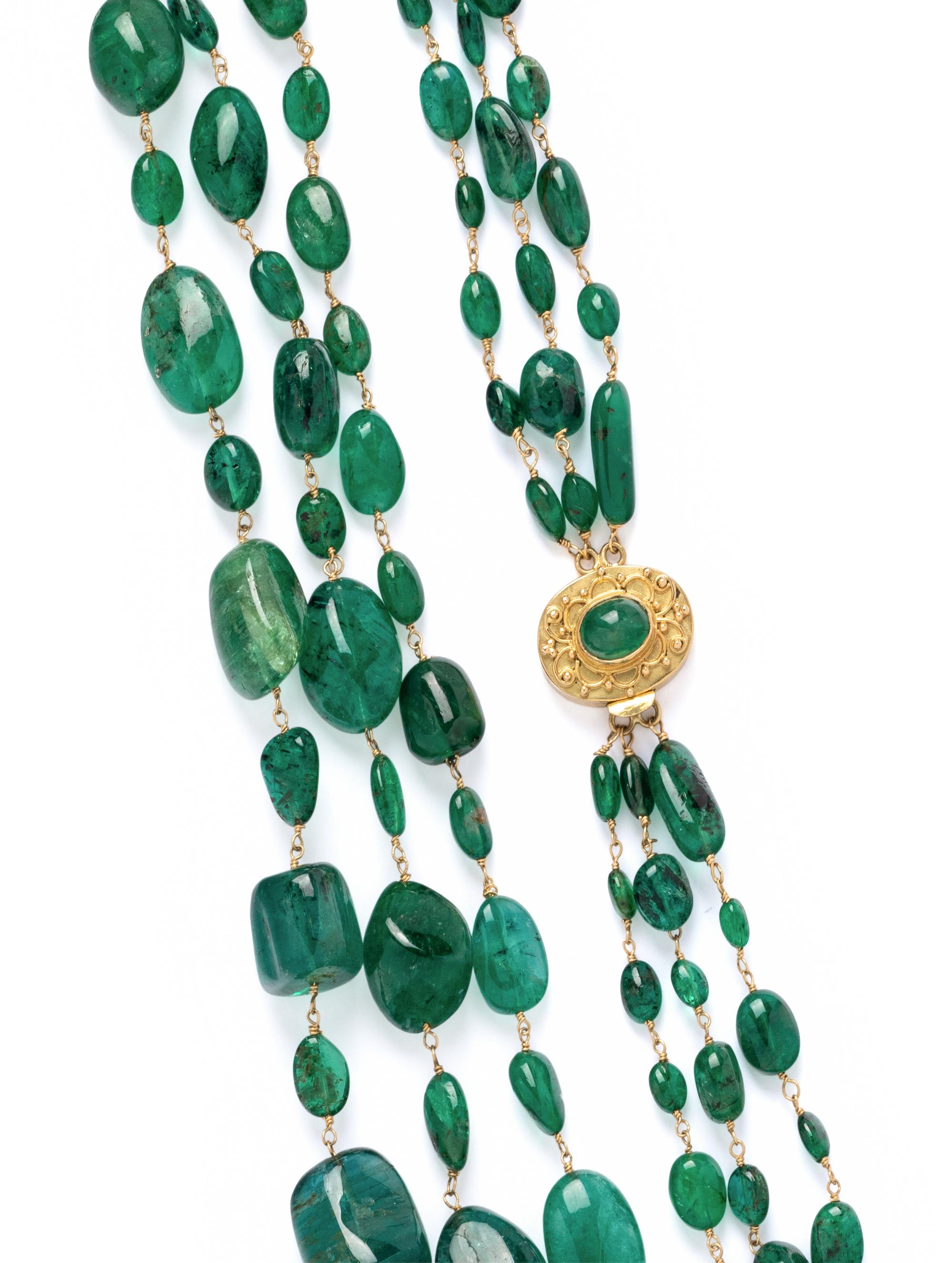 EMERALD BEAD NECKLACE