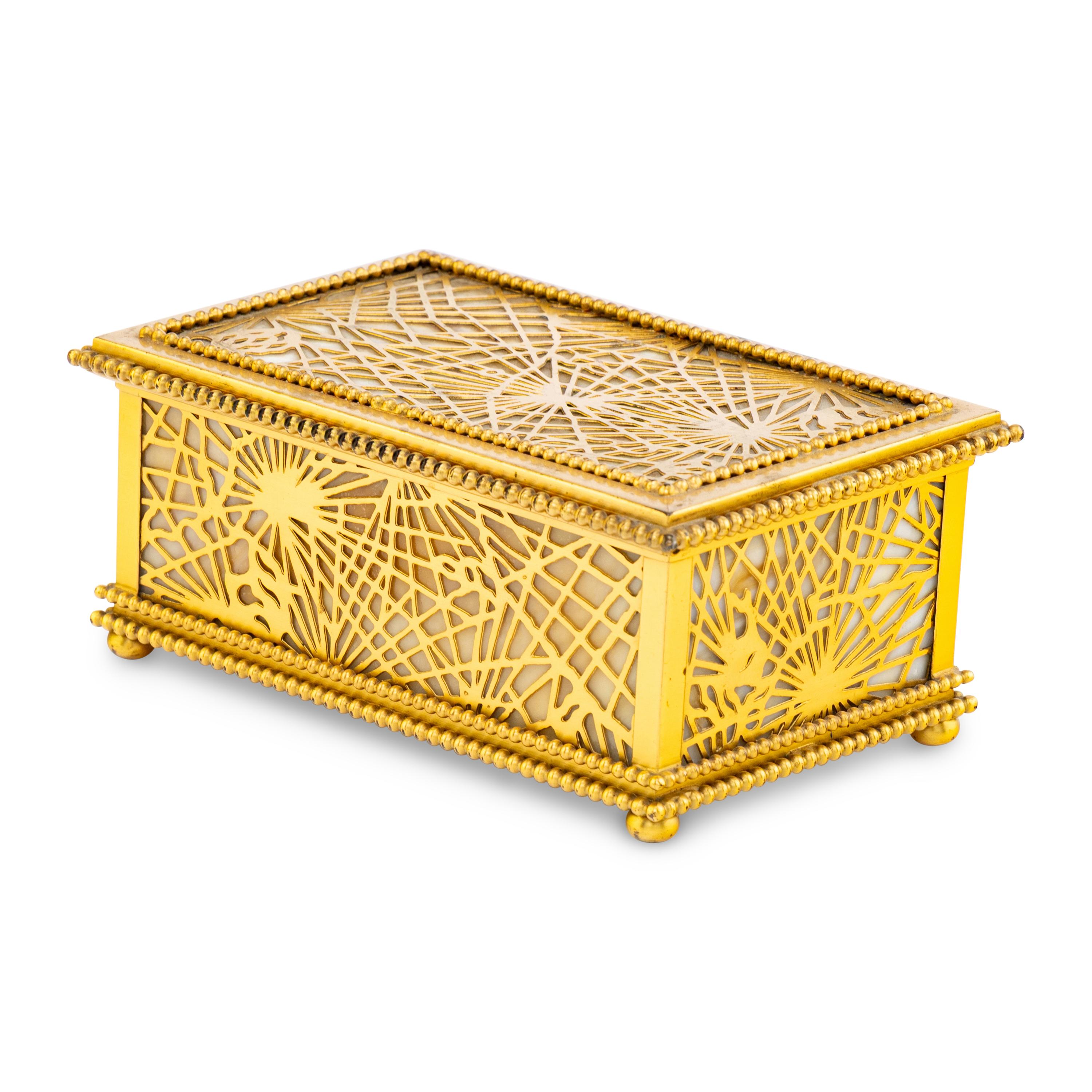 A Tiffany Studios Pine Needle Cigar Box