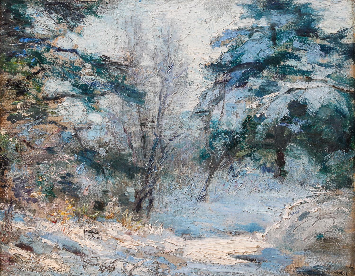 Walter Nettleton, (American, 1861-1936), Winter Landscape