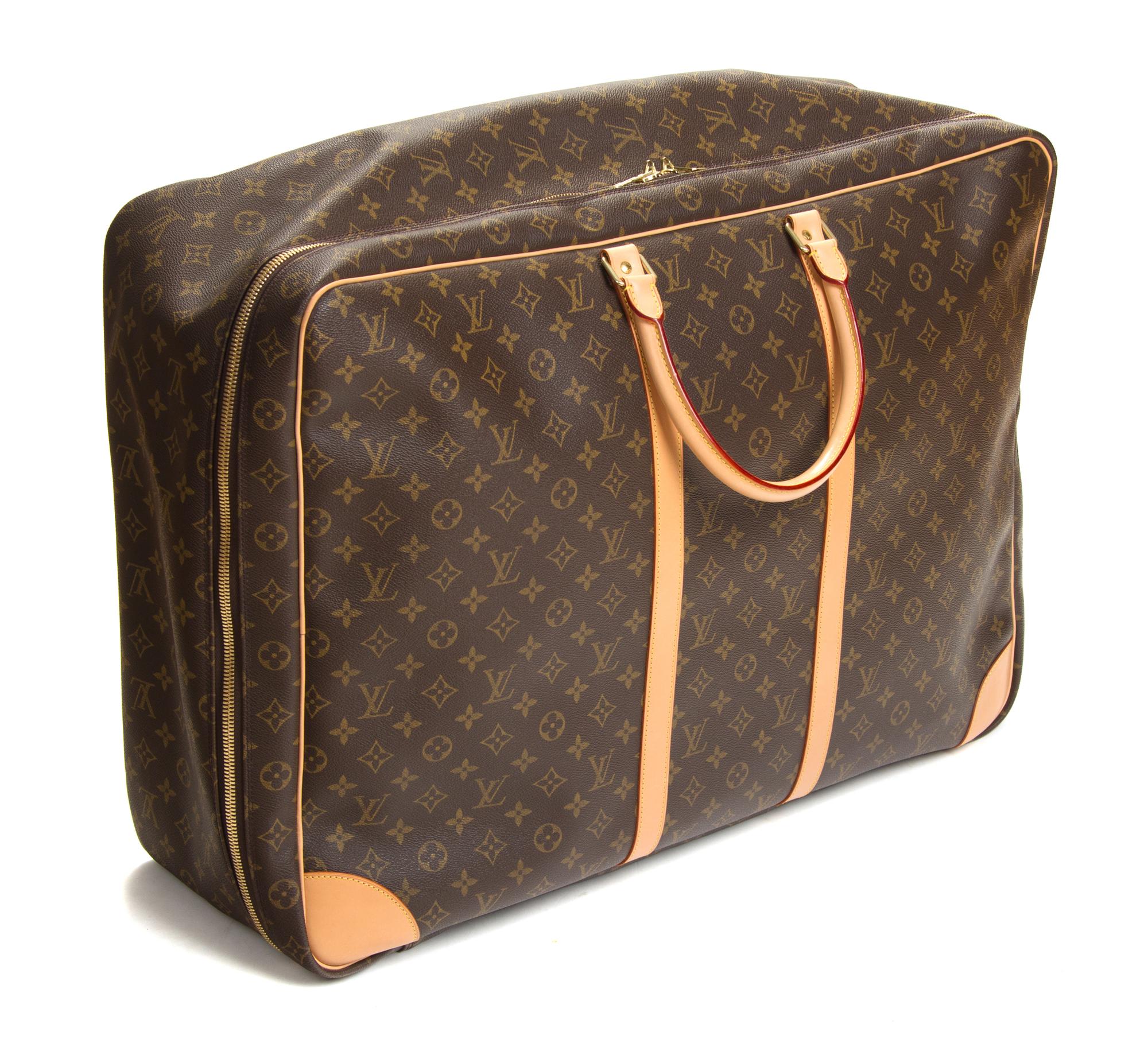 A Louis Vuitton Monogram Canvas Sirius Soft Sided Suitcase, 18"H x 25.5"W x 8.5"D; Handle drop: 5.5".