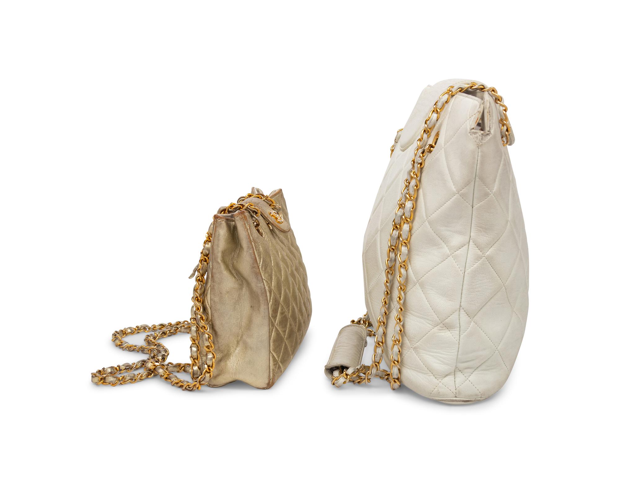 Two Chanel Shoulder Bags, Late 20th Century