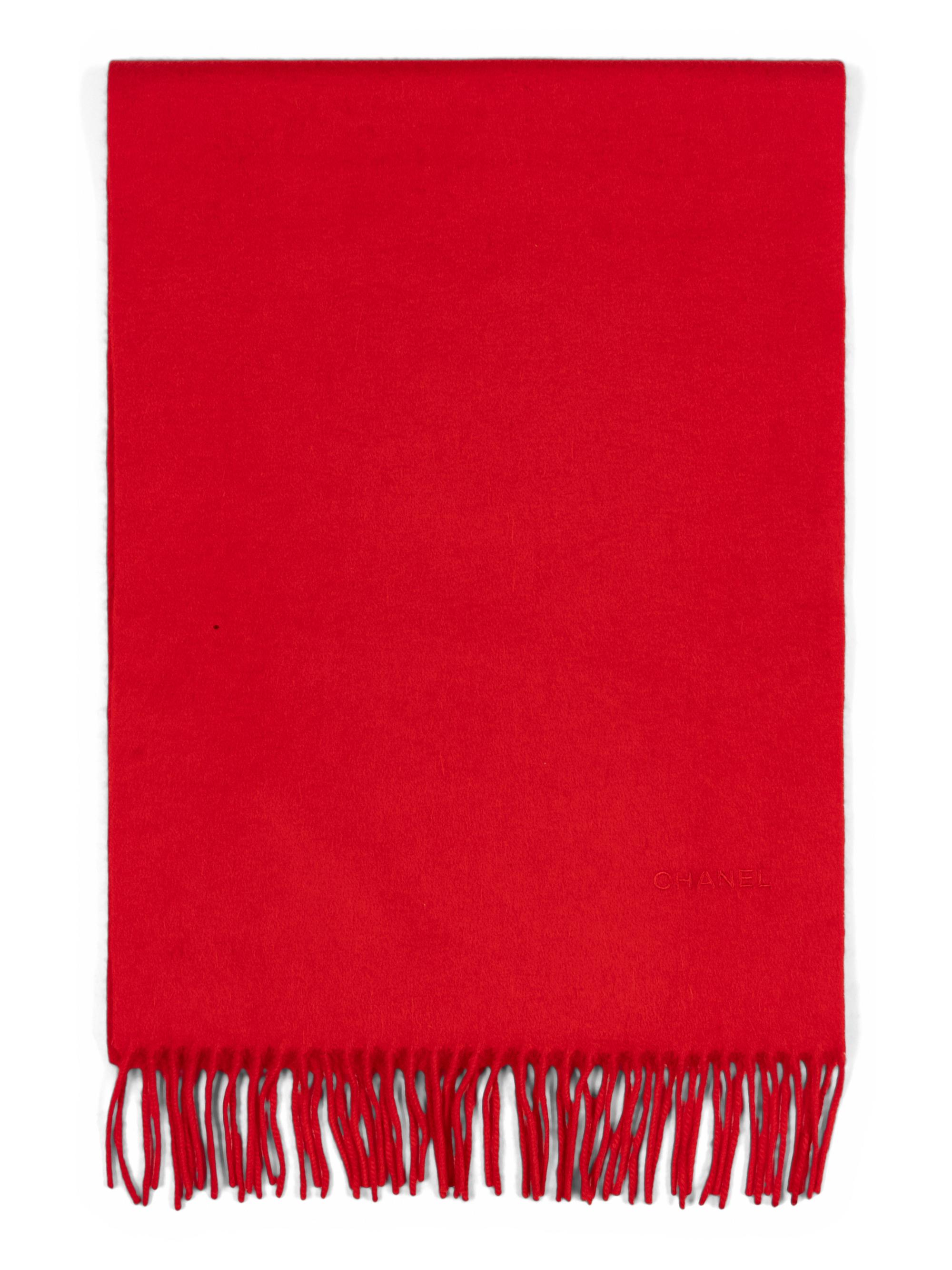 Two Chanel Cashmere Scarves