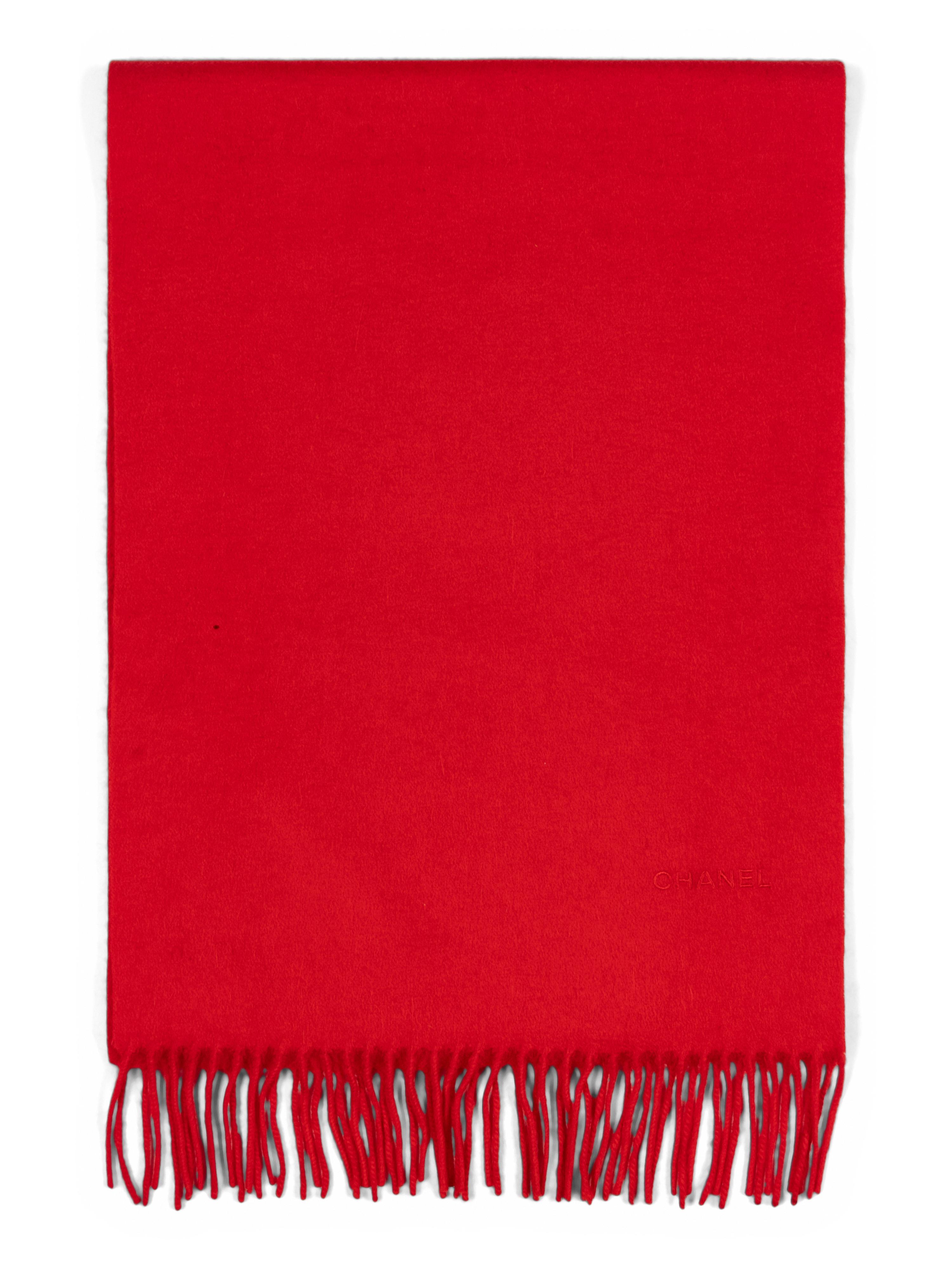 Two Chanel Cashmere Scarves