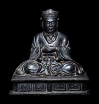 A Japanese Bronze Figure of a Daoist Immortal
