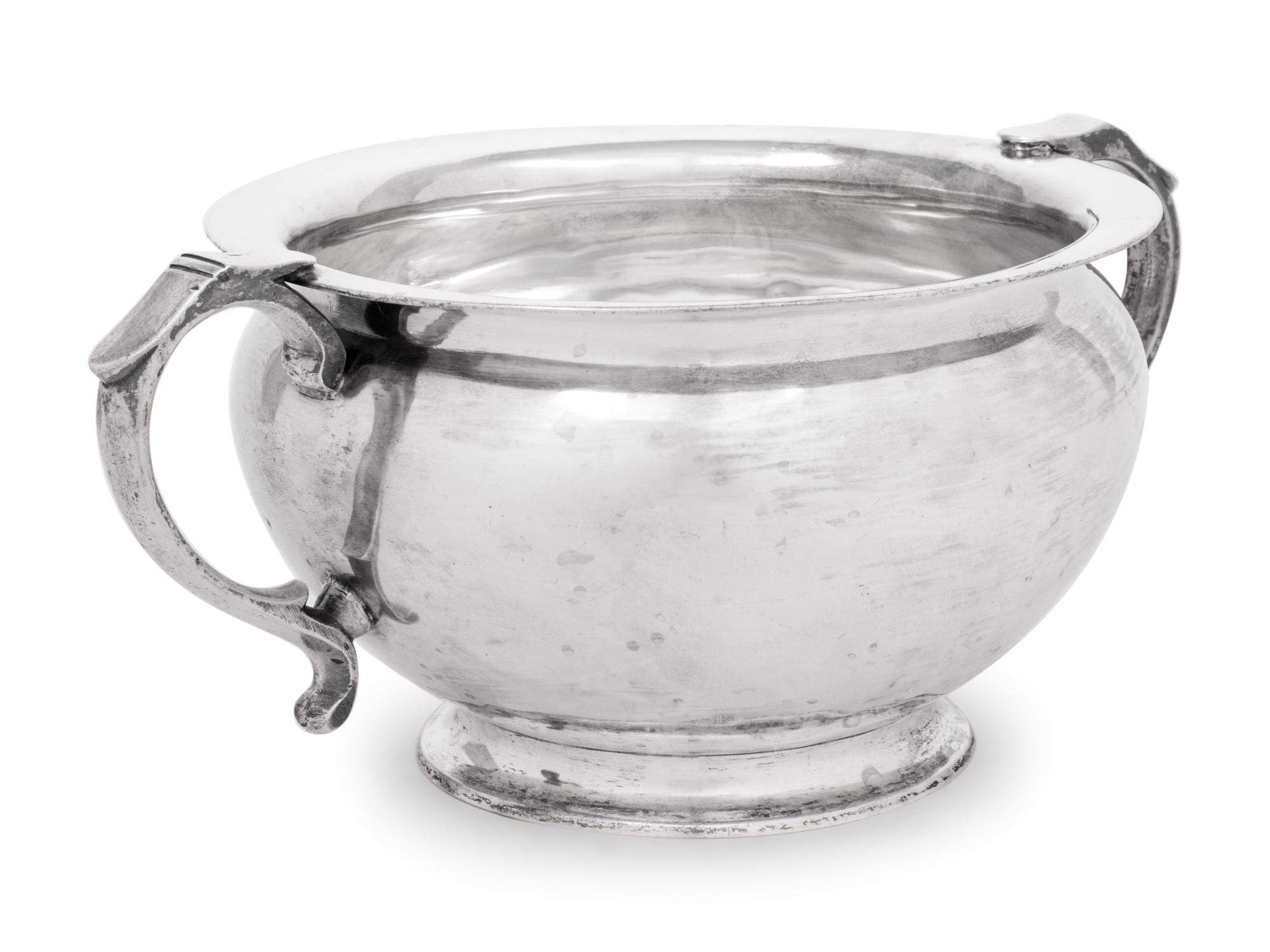 A Continental Silver Handled Bowl