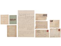 [BUSINESS] -- [OHIO]. Assortment of 19th-20th century letters, documents and account books, highlighted by a Sidney Hall map of the United States and World War I correspondence.
