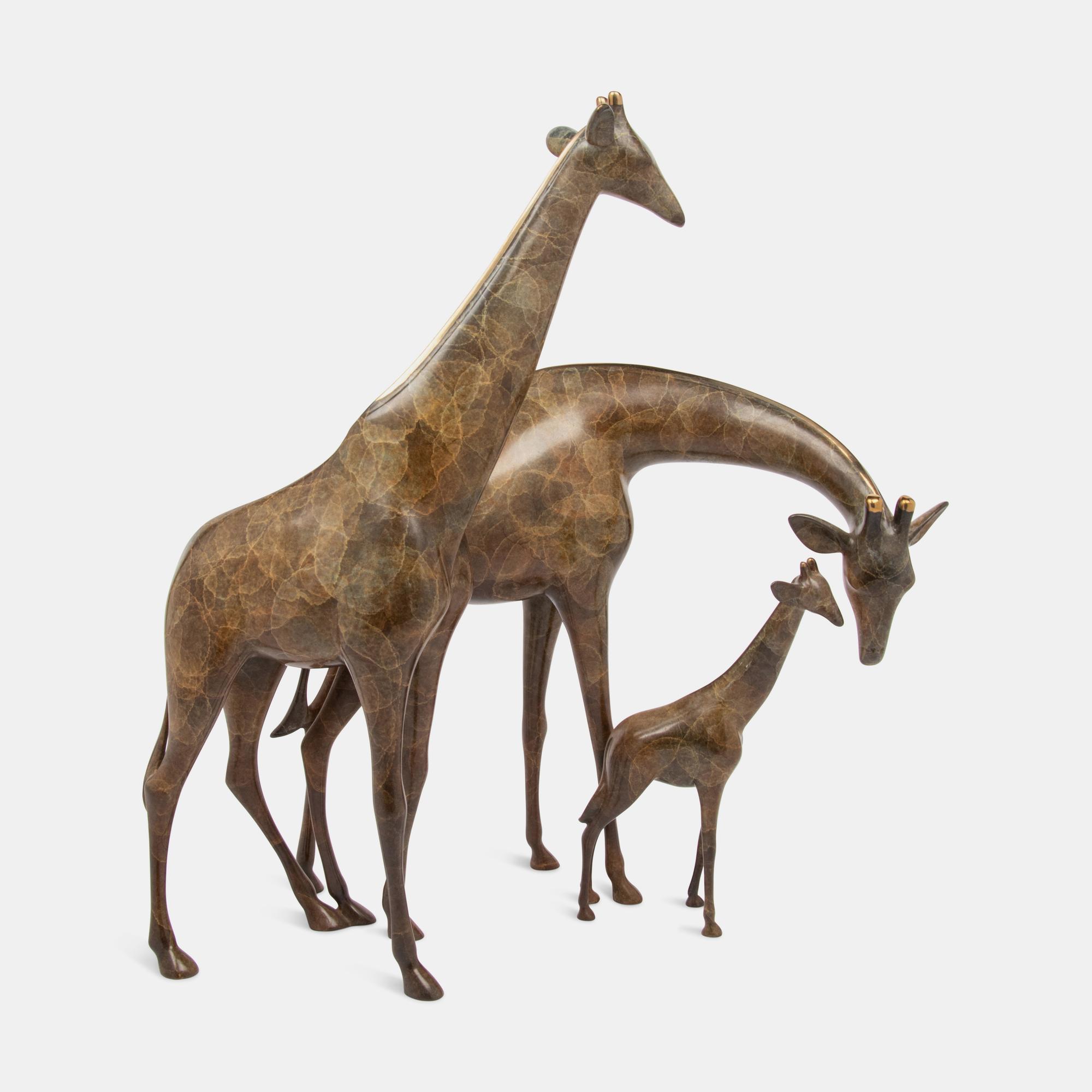 Giraffe Family Sculpture edition 58/750