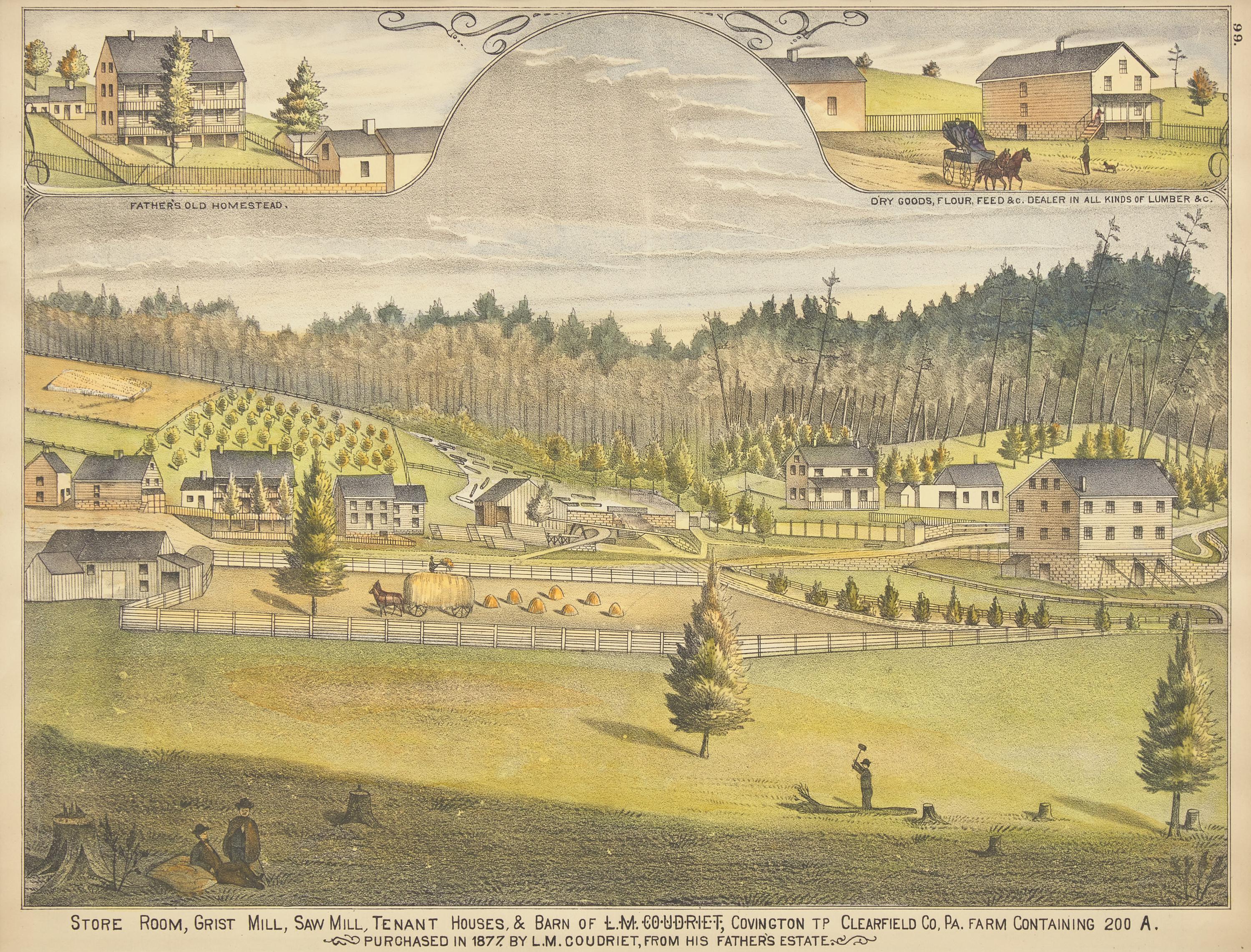 [Philadelphia] Group of 8 views and scenes of Philadelphia and Pennsylvania