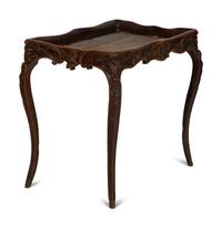 An English Carved Oak Tray-Top Table