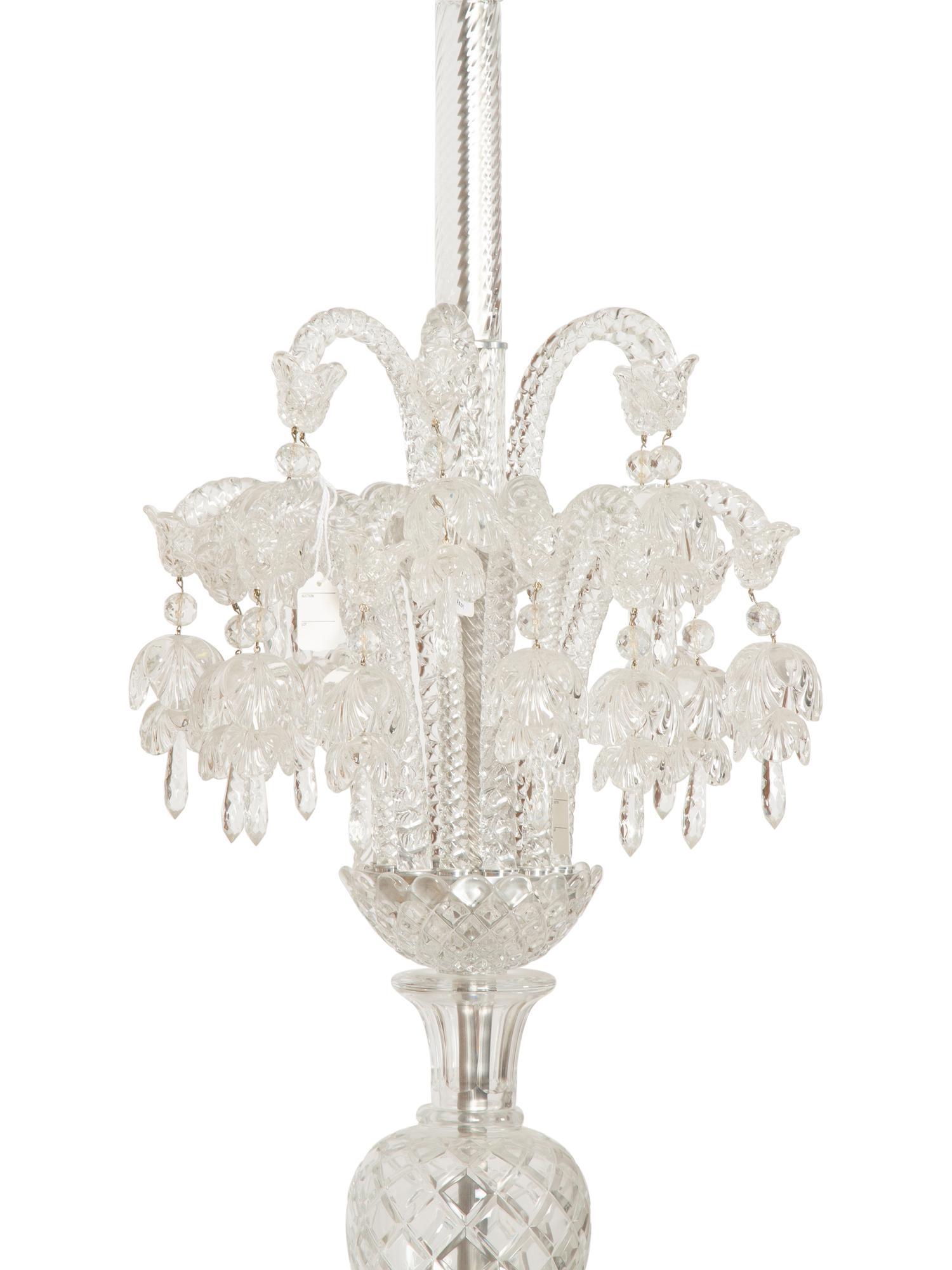 A French Molded and Cut Glass Twenty-Four-Light Chandelier — 20th Century