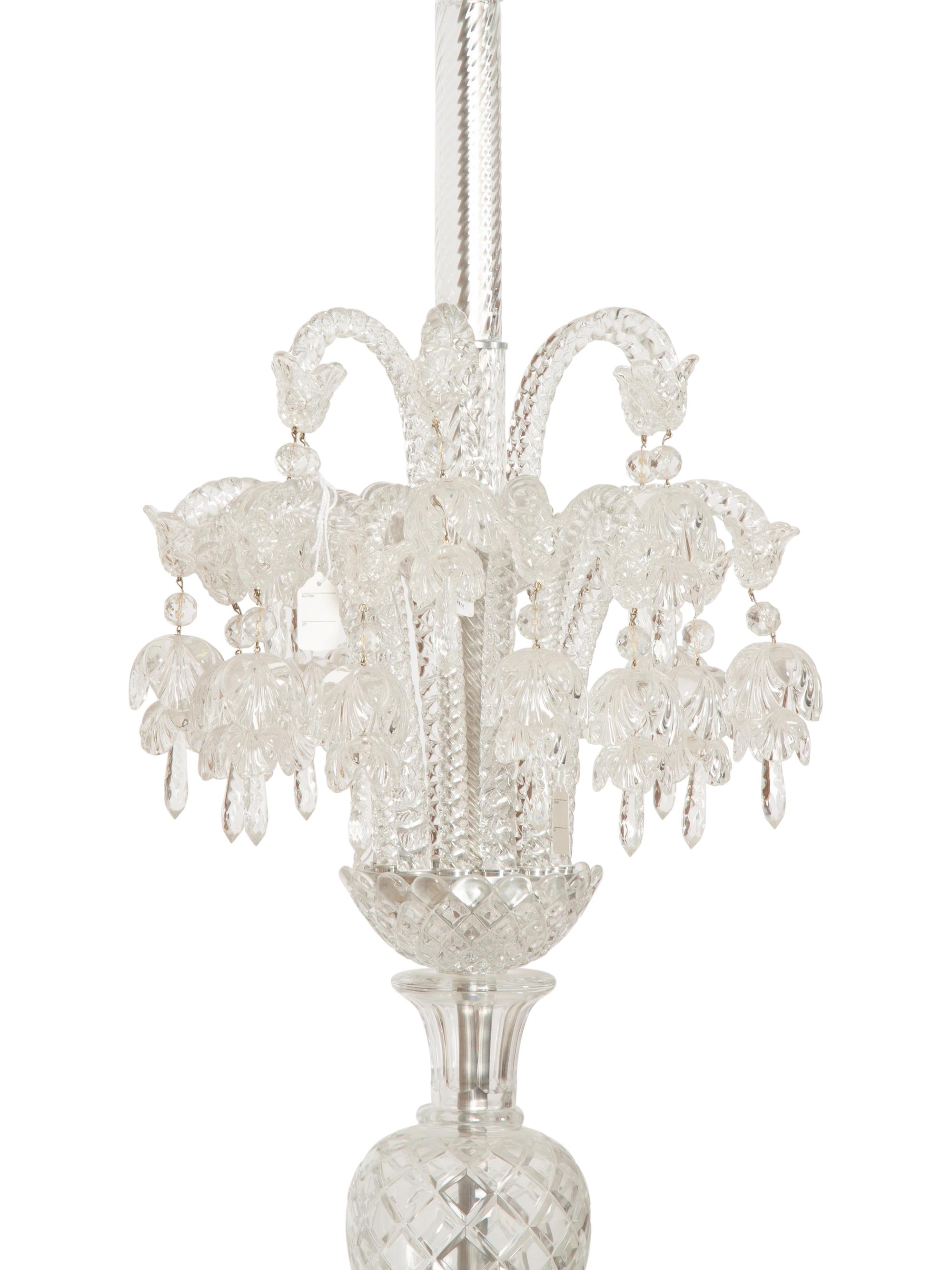 A French Molded and Cut Glass Twenty-Four-Light Chandelier — 20th Century