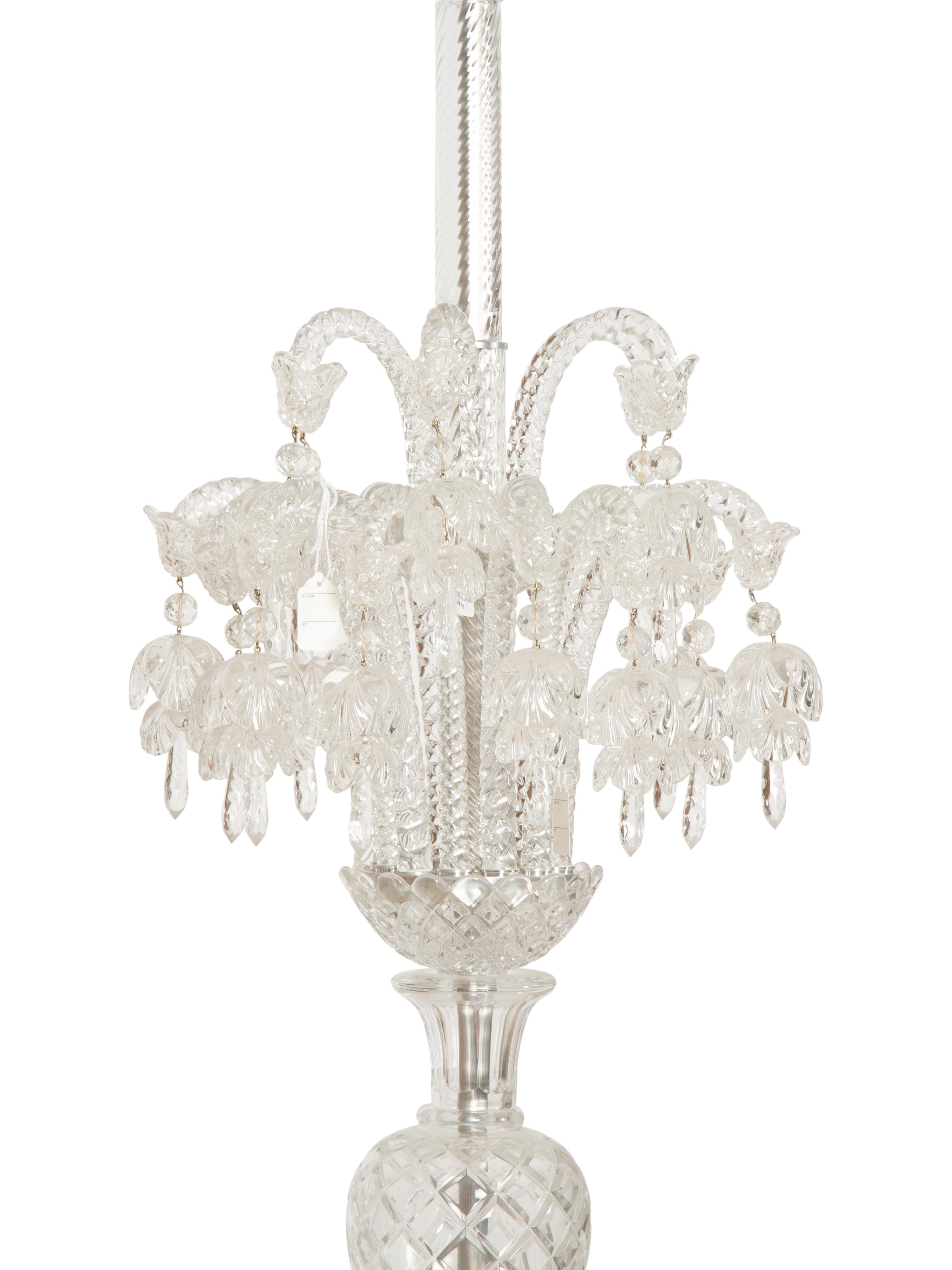 A French Molded and Cut Glass Twenty-Four-Light Chandelier — 20th Century