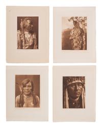 CURTIS, Edward S., photographer. 80 volume photogravures on tissue of Native American subjects.