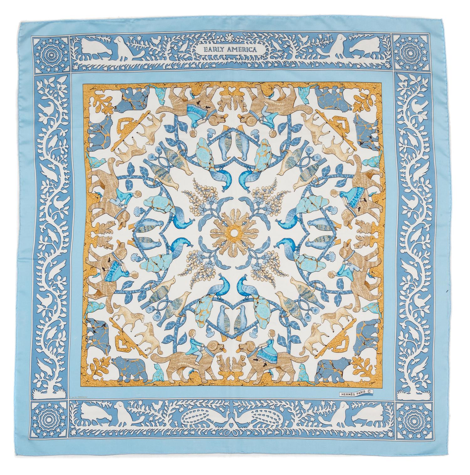 An Hermes 90cm Silk Scarf, 36" x 36"