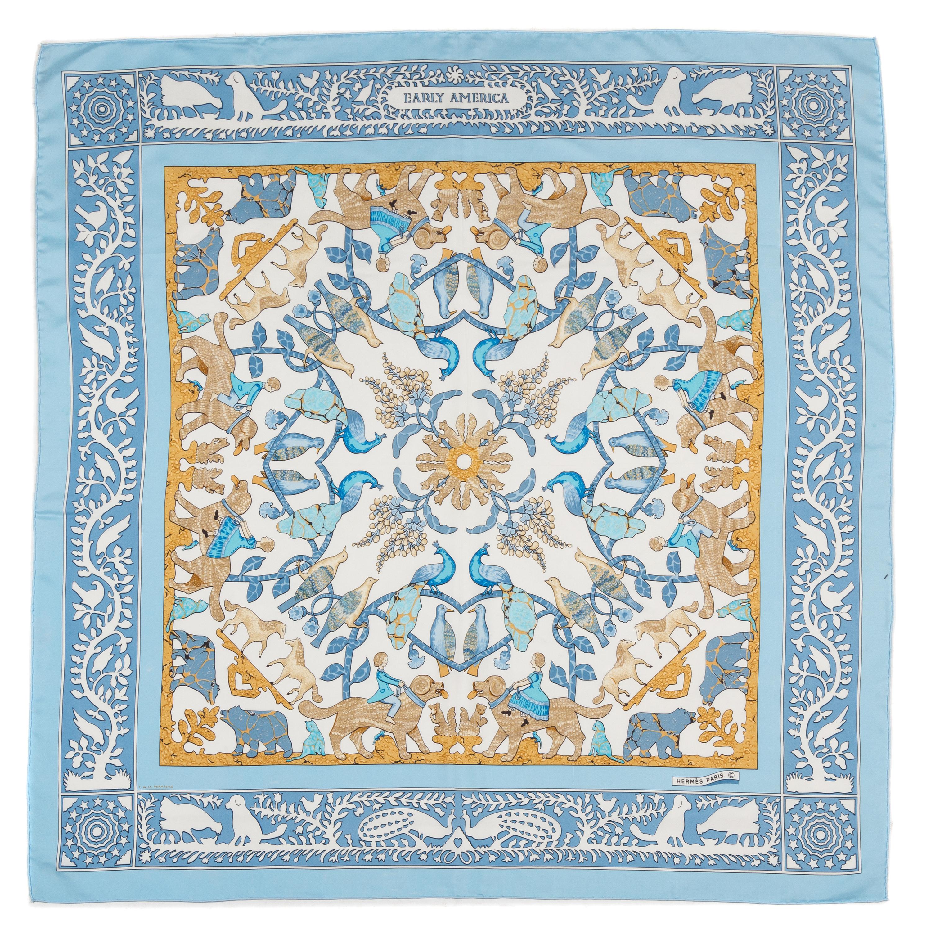 An Hermes 90cm Silk Scarf, 36" x 36"