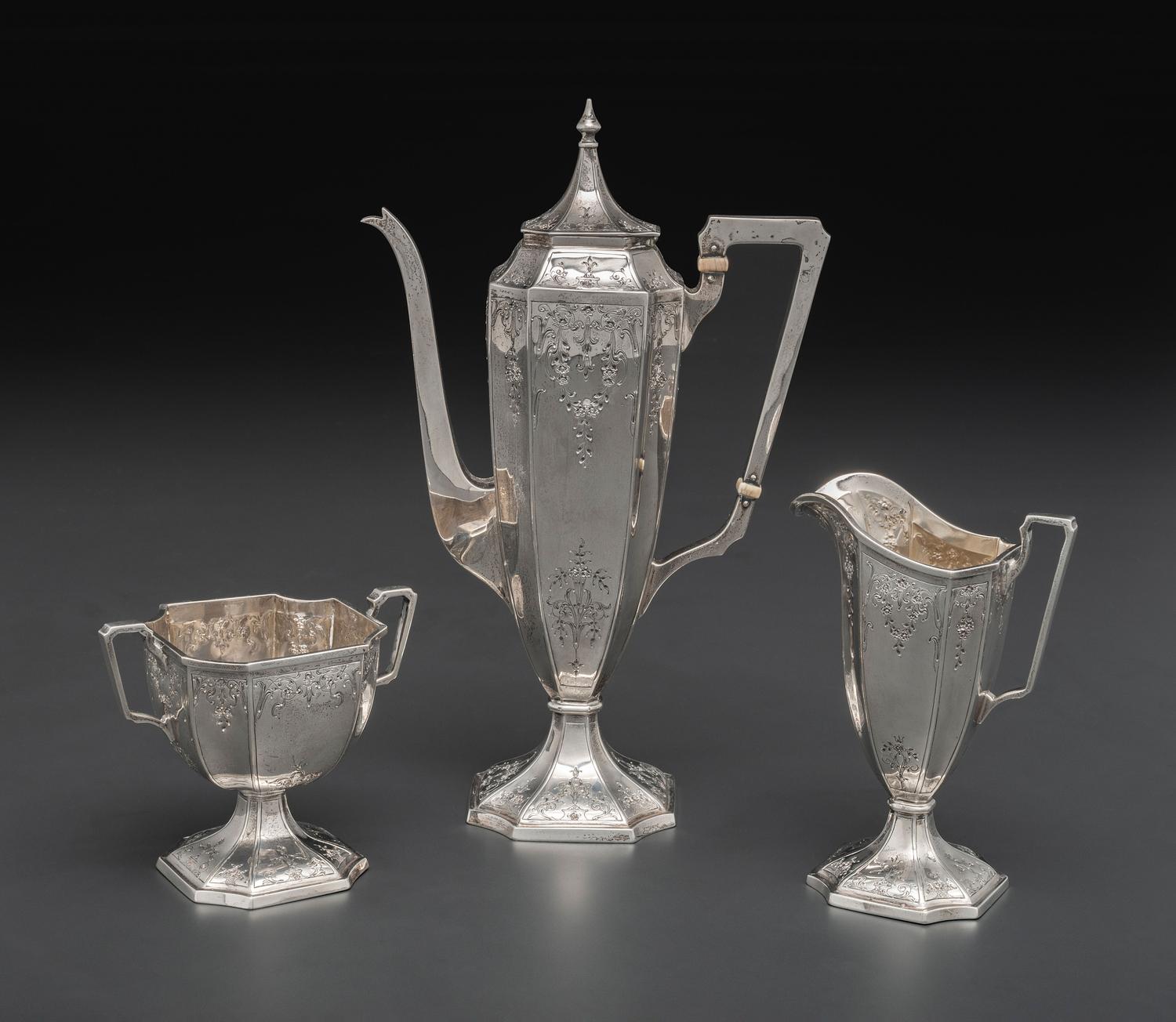 An American Silver Demitasse Service
