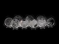 A Set of Fifteen Lalique Collector Plates