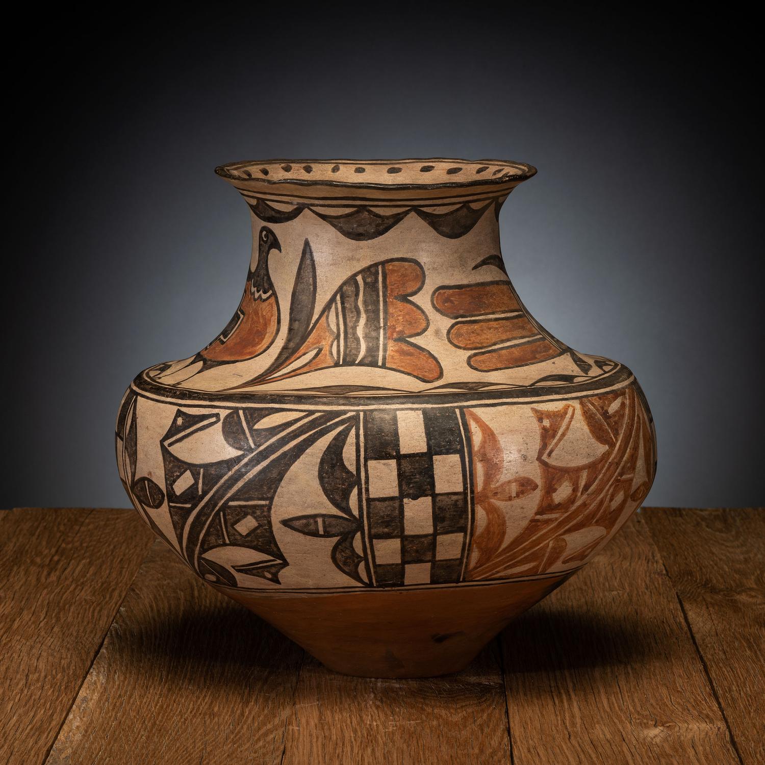 Polychrome Pottery Olla, ca 1910