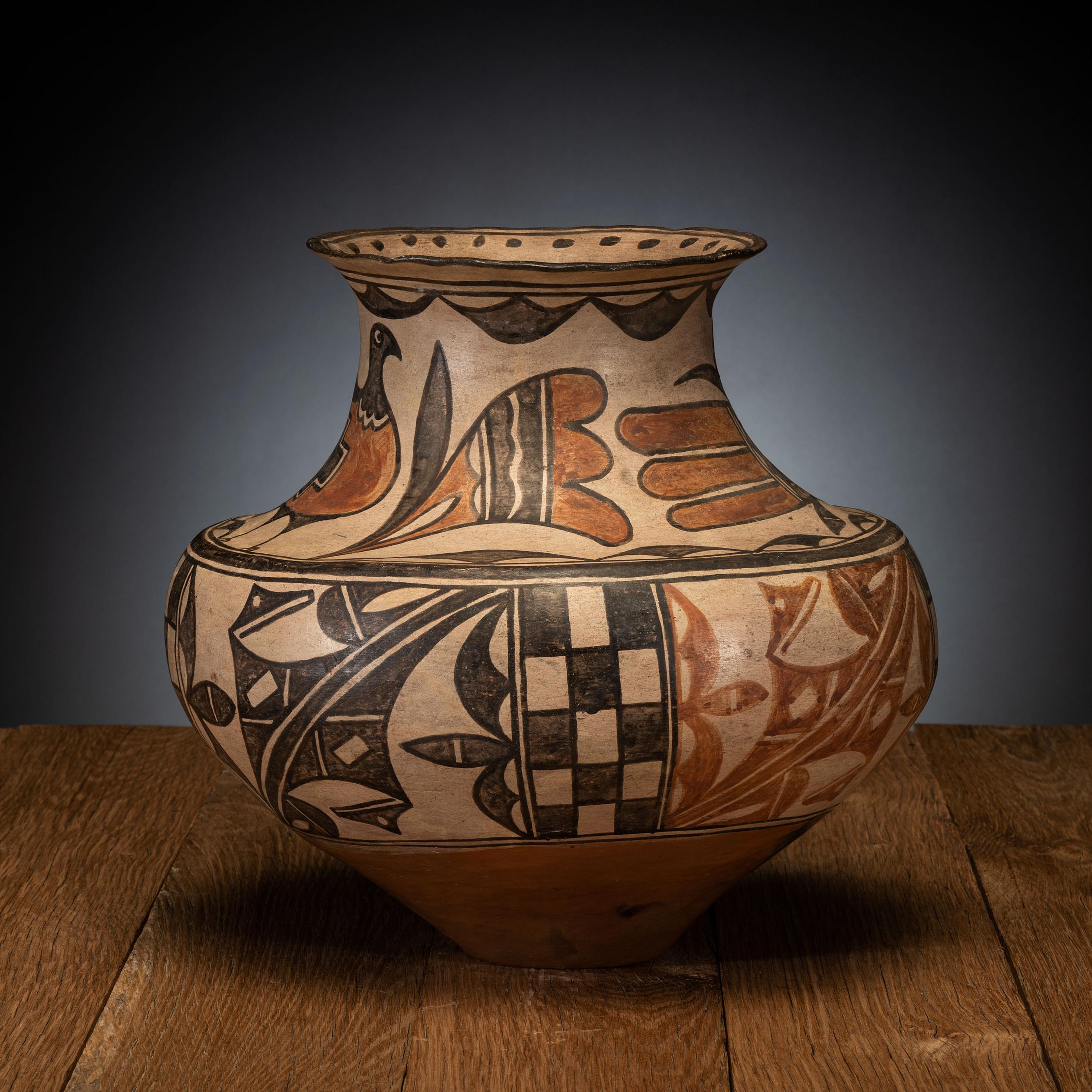 Polychrome Pottery Olla, ca 1910