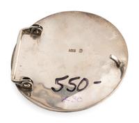 Silver Belt Buckle, with 14K Gold Center Accent
