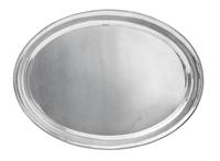 A Danish Silver Serving Tray, Georg Jensen Silversmithy, Copenhagen, Second Half 20th Century, of simple oval form with molded rim, mod