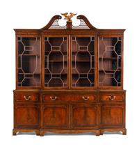 A George III Mahogany Breakfront Bookcase