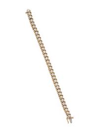 YELLOW GOLD AND DIAMOND BRACELET