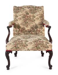 A George III Style Open Armchair