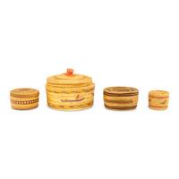Nuu-chah-nulth / Makah Lidded Trinket Baskets