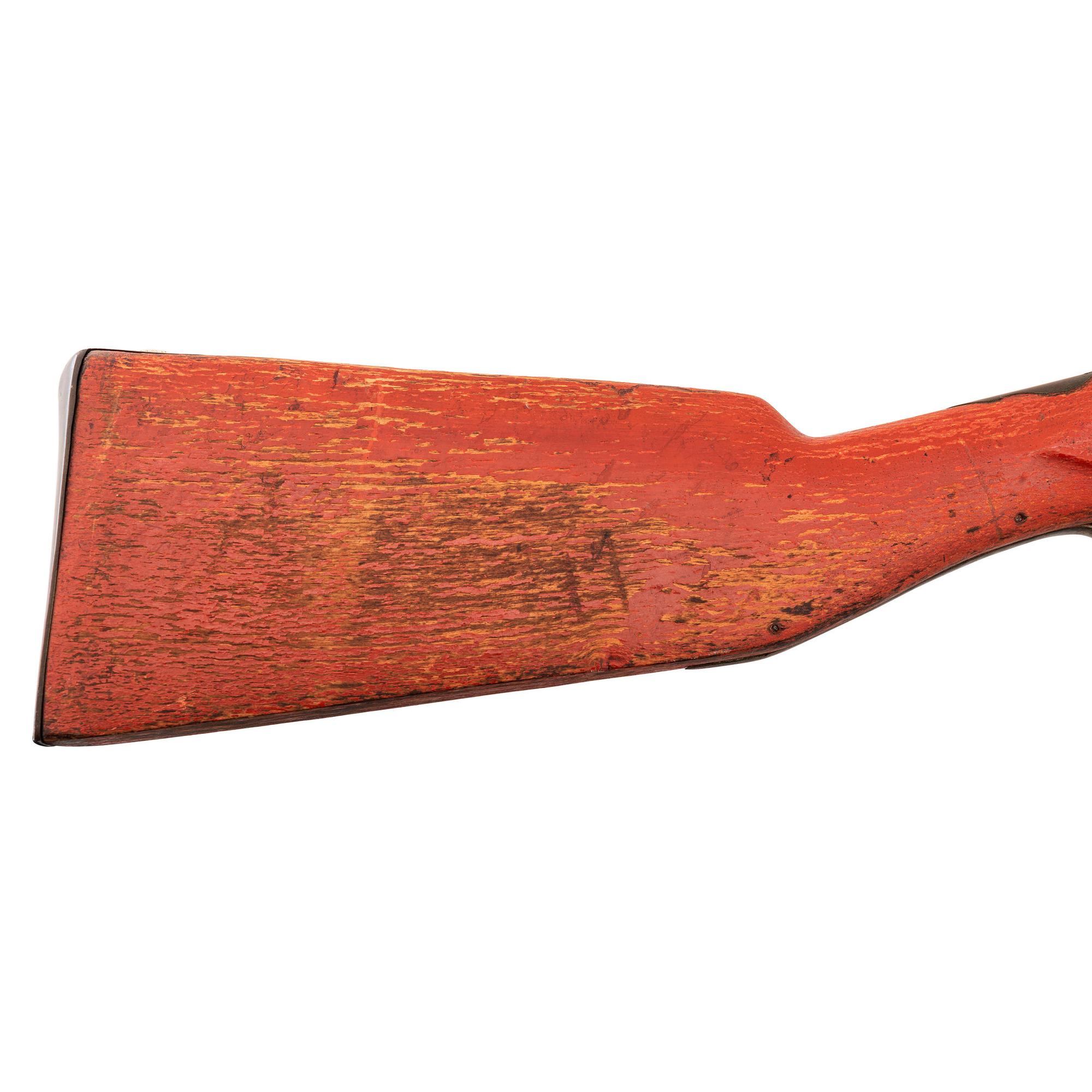 Belgian Flintlock Trade Musket with Native Applied Red Paint