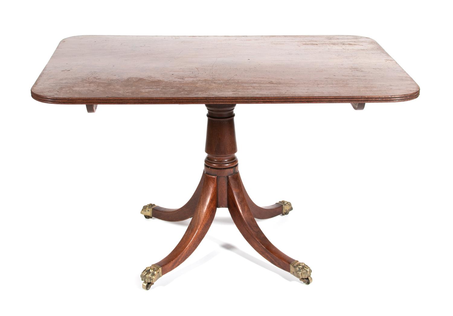 A Regency Mahogany Tilt-Top Breakfast Table