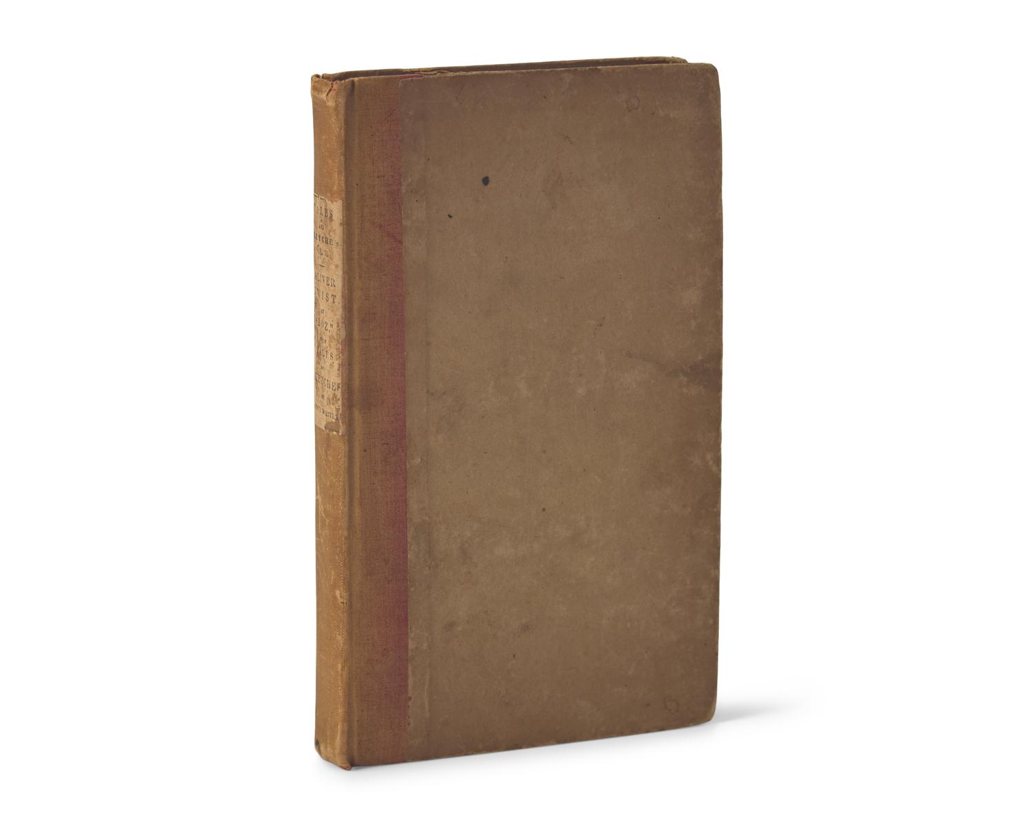 DICKENS, Charles (1812-1870). Oliver Twist; or, The Parish Boy's Progress. By Boz. With Other Tales and Sketches, From Bentley's Miscellany, and The Library of Fiction . Philadelphia: Carey, Lea and Blanchard, 1837.